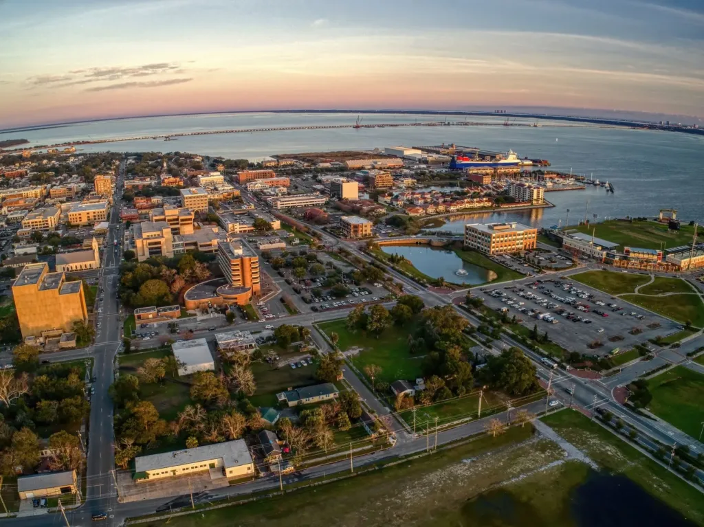 Aerial Image of Pensacola, FL | Industrial Vacuum and Cleaning Services